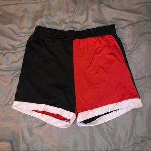 Color block shorts